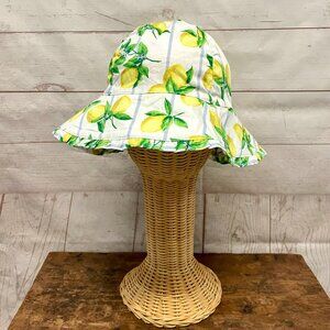 Janie and Jack Lemon Stripe Bucket Hat